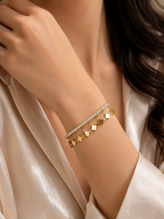 Golden Clover Luxe Bracelet Set